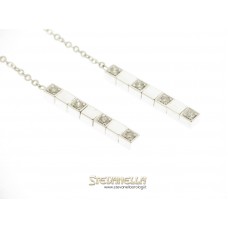 BLISS orecchini Classic oro bianco con pavè diamanti referenza K14130 